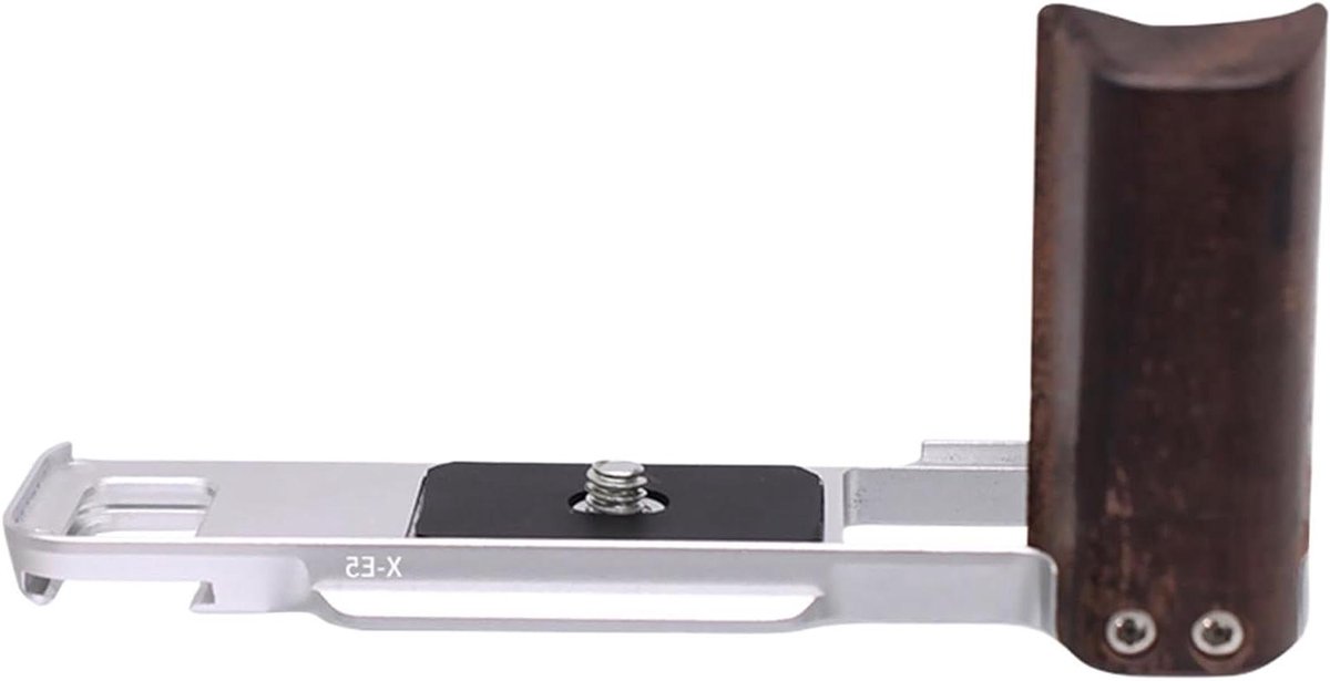Camera L-Grip - Houten Handvat - Stabiel Fotograferen - Lichtgewicht Ontwerp - 127 cm Lengte - Zwart Zilver