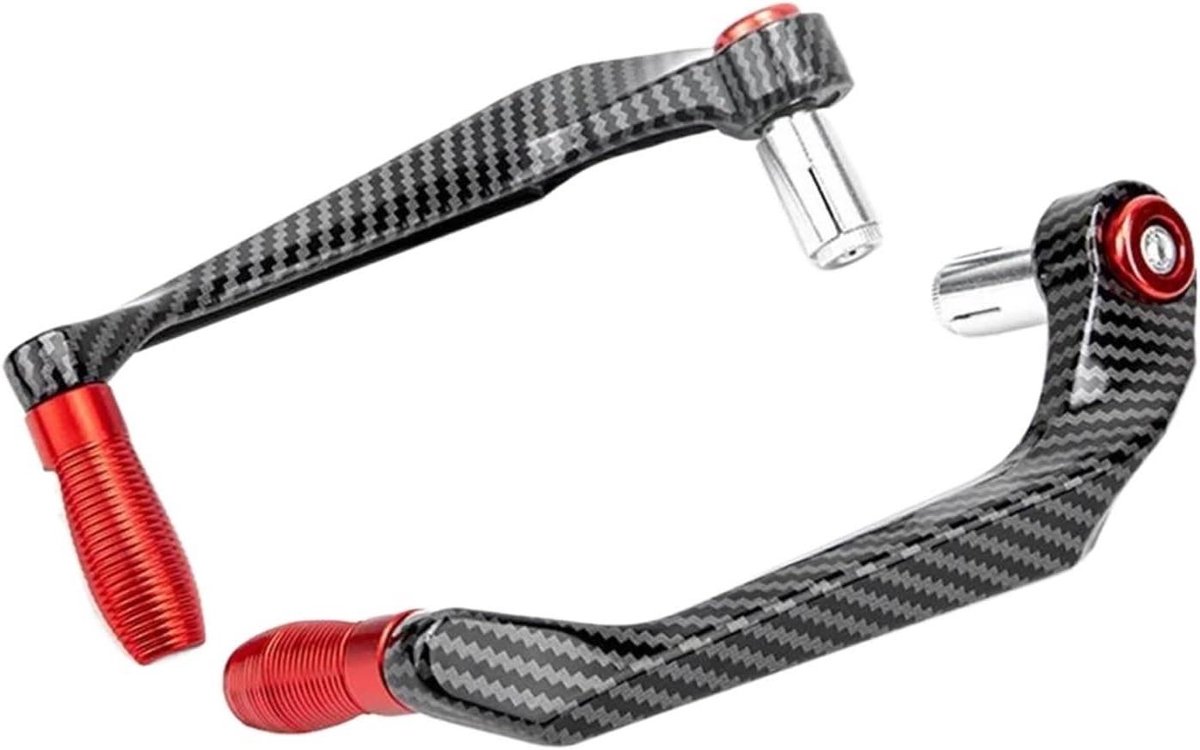 Stuurhandkappen Motor - Handbeschermers Motor - Motorrijden - Aluminium Legering - 2 Stuks - Rood