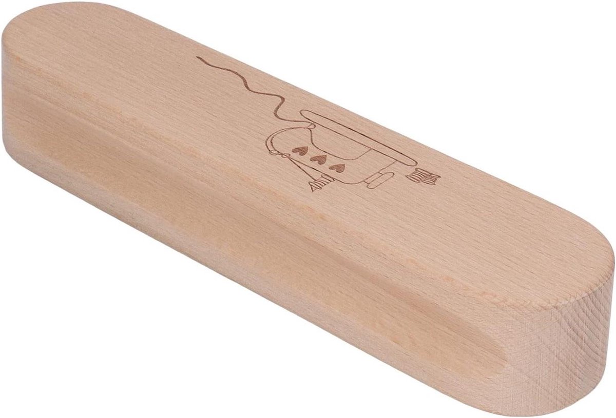 Houten Quilters Clapper - Naai Gereedschap - Naden Vlakken - Fijn Gepolijst Hout - 25 x 10 x 8 cm