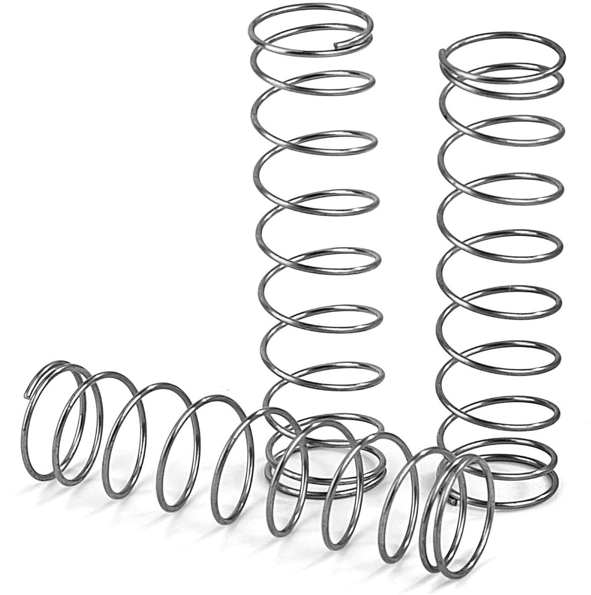 Compressieveren Roestvrij Staal - Drukveren Set - Montage Werk - Hoge Elasticiteit - 10 Stuks 45mm - Zilverkleurig