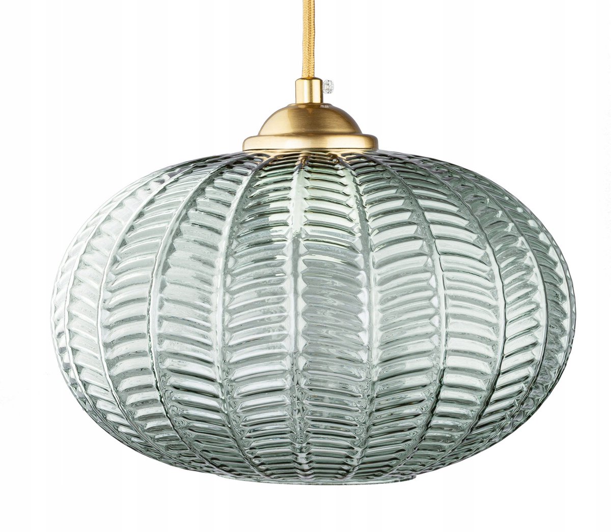 BOTANICA Glazen Hanglamp Salie Goud - E27, 125cm
