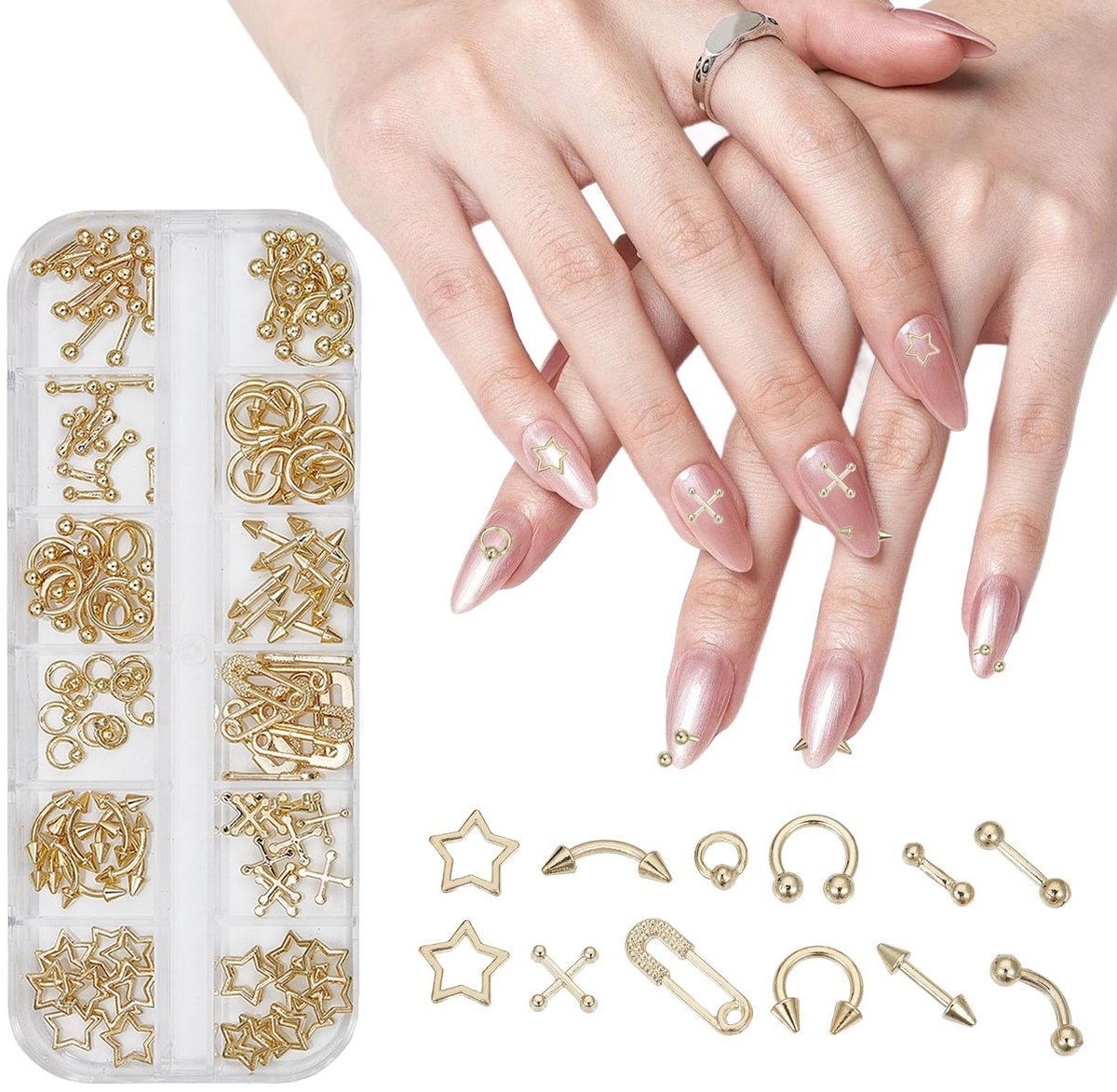 Dailygoods - 120 Stuks Gothic Nagelhangers voor Nail Art