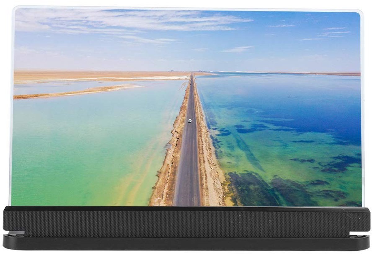 Dailygoods - Vergrootglas voor Mobiel Scherm - Draadloze Luidspreker - 26X - 10 Inch - Oogbescherming - Geschikt voor Film en Video - Zwart
