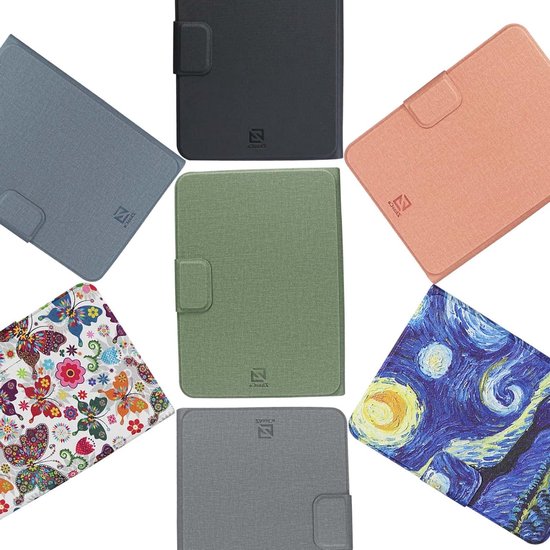 Universele Afneembare Hoes voor 6'' Kindle 2024/2022 en Kobo Nia/Clara 2E/Clara HD, Lichtgewicht Bescherming met Meerdere Kijkhoeken - Grijs van Universele — afbeelding 4