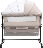 MamaLoes Jessie Beige Wieg aan Bed