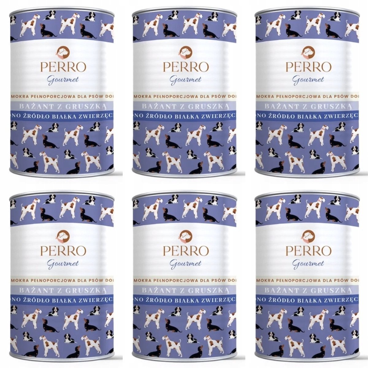 Perro PERRO Gourmet Serie - Hondenvoer - Fazant met Peer - 6 x 400g - Graanvrij