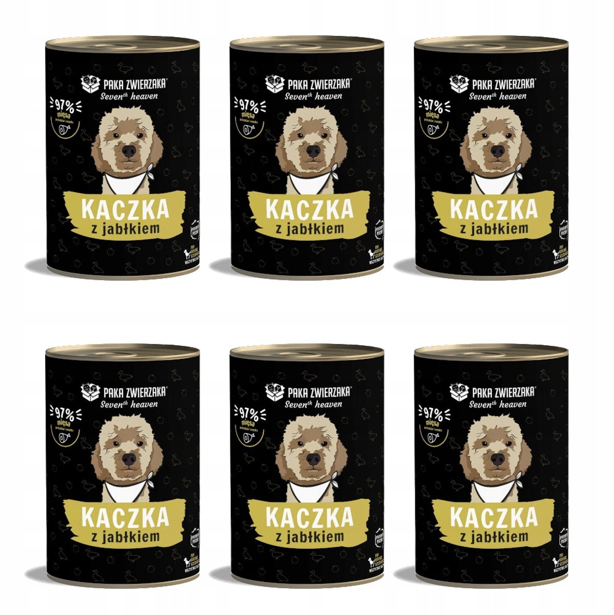 Paka zwierzaka Paka Zwierzaka Seventh Heaven - Eend en Appel - 6x400g - Graanvrij - Hypoallergeen