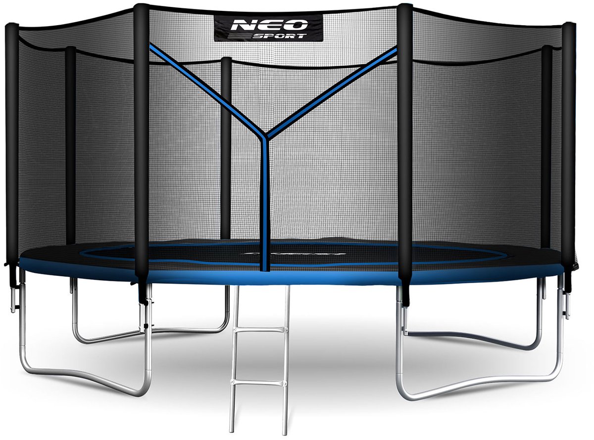 Neo-Sport Serie - Tuintrampoline - 13ft/404cm - Inclusief Veiligheidsnet - Inclusief Ladder