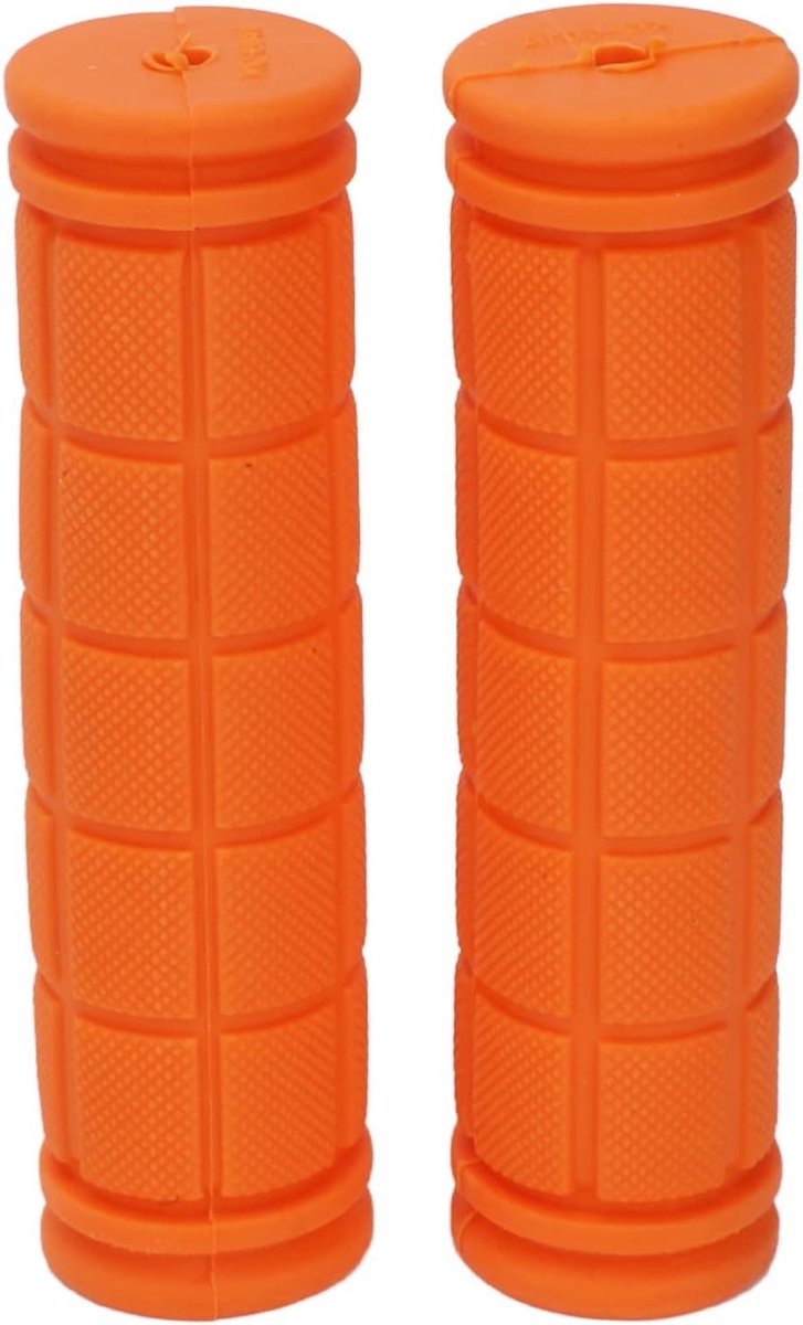 Rubberen Fietshandgrepen - Fietsstuur grips - Comfortabel Fietsen - Antislip Ergonomisch - 115 Cm - Oranje