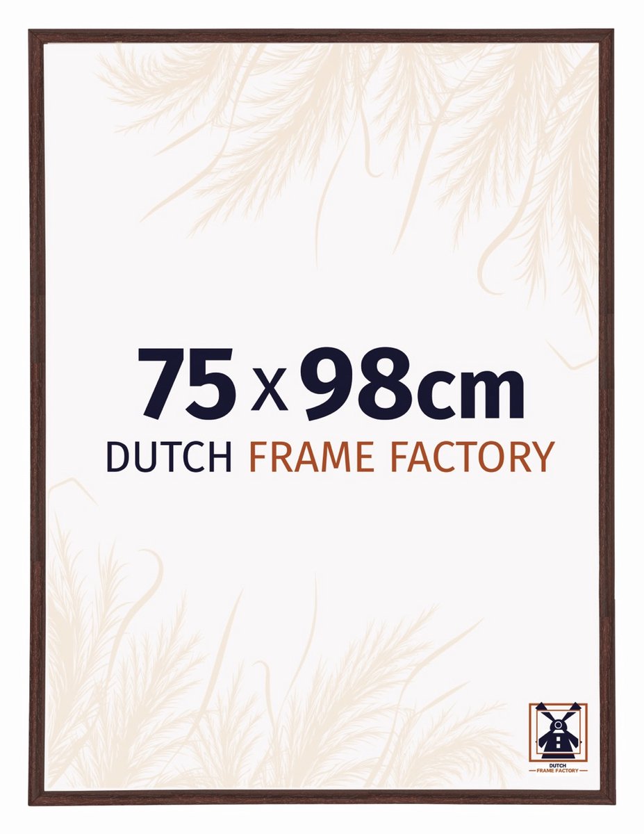 Dutch Frame Factory Fotolijst 75x98 cm - Kunststof - Bruin - Angers