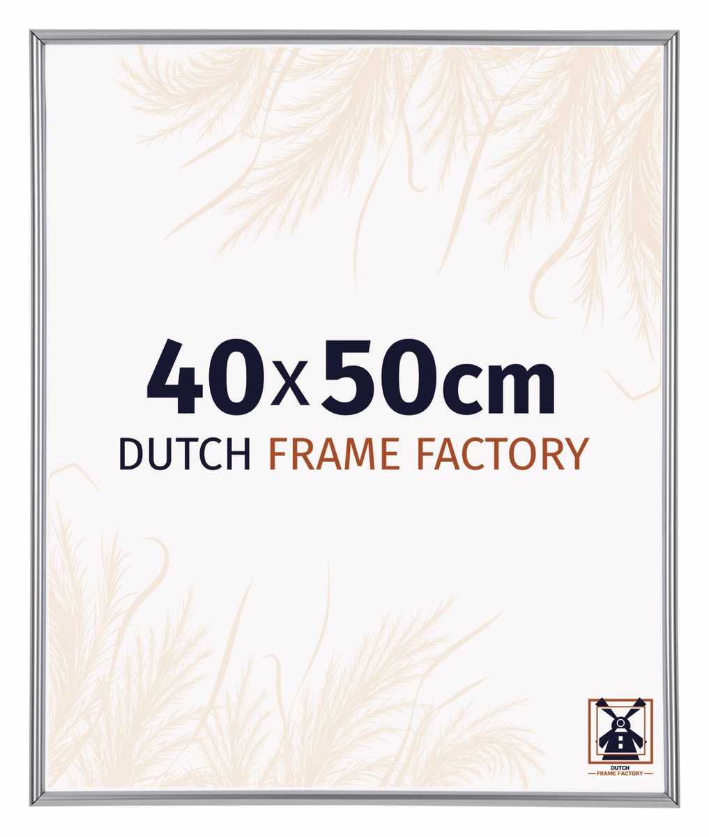 Dutch Frame Factory Fotolijst 40x50 cm - Kunststof - Zilver Hoogglans - Angers
