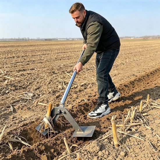 Boomstronk Verwijderaar - Worteltrekker Tuin - Tuinonderhoud Vereenvoudigen - Verstelbare Grijpkaken - 36 x 20 x 15 cm - Metaal — afbeelding 3