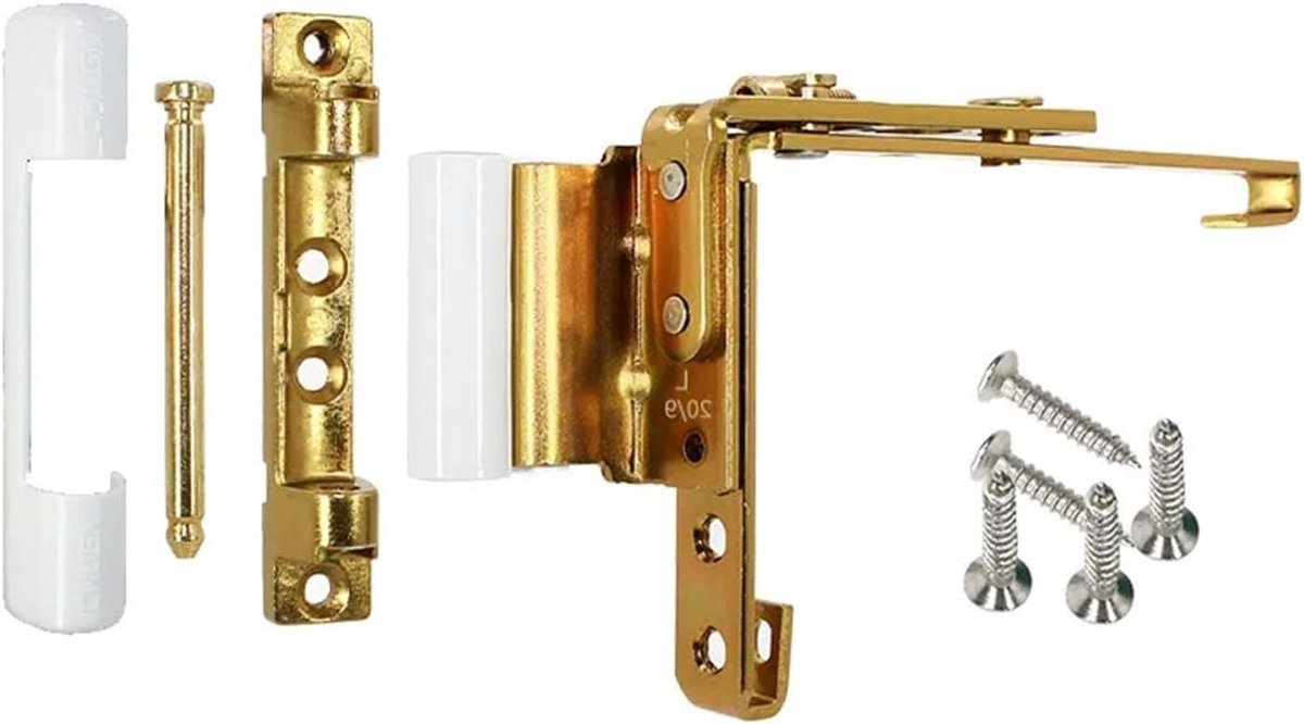 Raamband - Kozijn scharnier - Deuren en ramen - Gegalvaniseerd staal - 10x10 millimeter - Zink