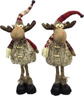 Rendierpop - knuffel - rendier - kerst - TW05 -  45,72 cm (2 stuks)