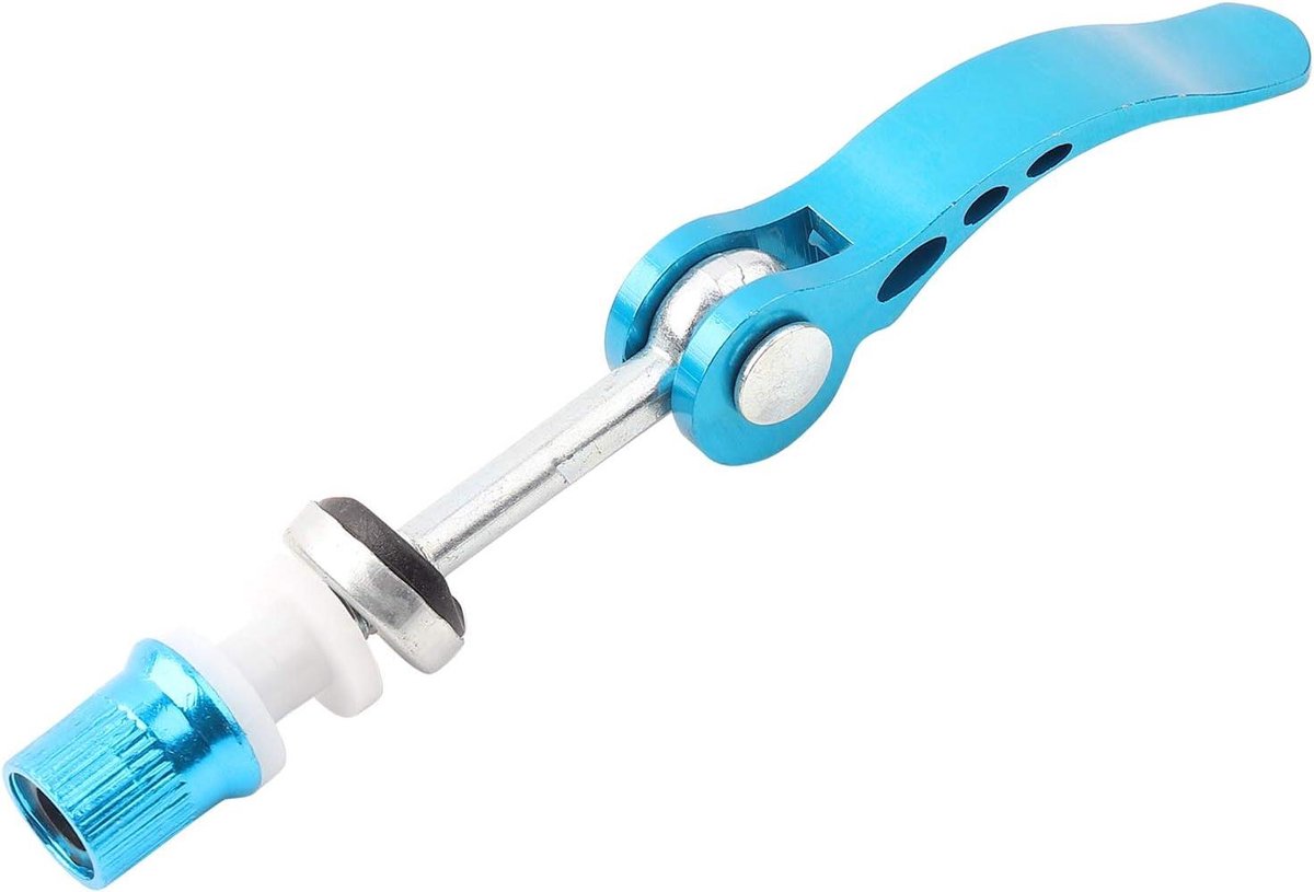 Fiets Zadelpen Clamp - Snelsluiting Zadelpen - Zadelhoogte Verstellen - Gereedschaploos Aanpassen - 60 mm - Blauw