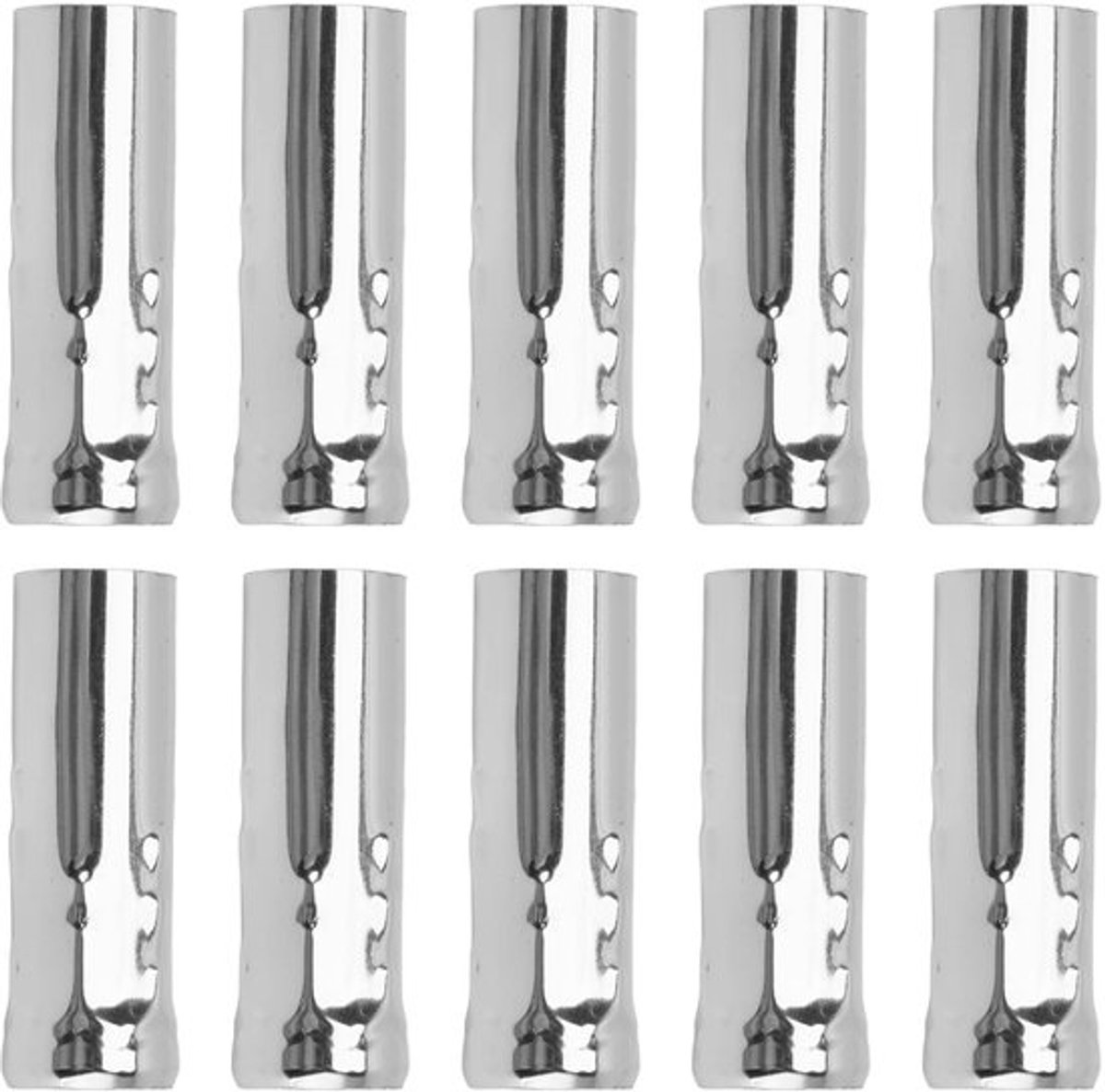 Allecto - E14 Kandelaar Fitting Covers - Metaal Chroom - Geschikt