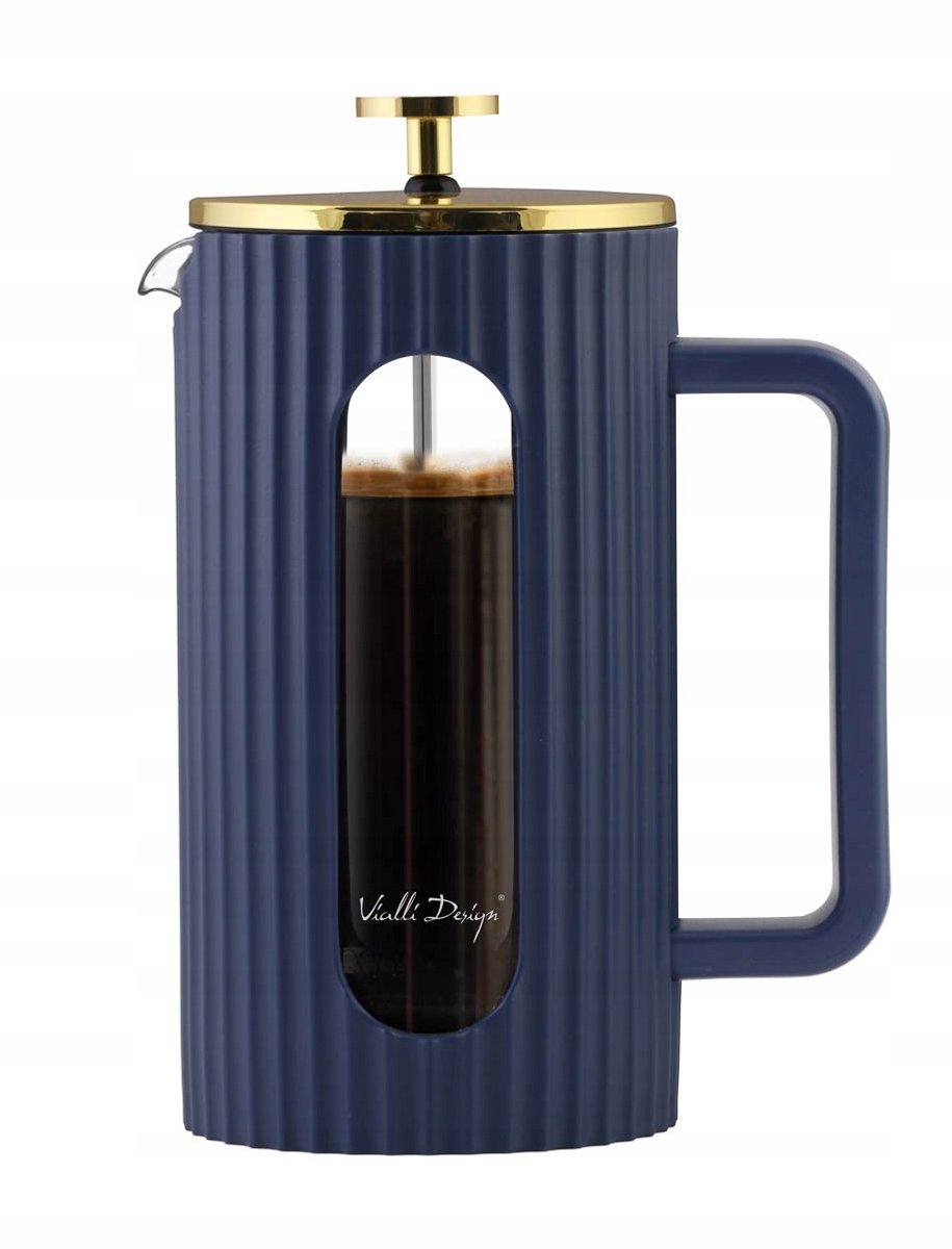 Vialli Design Livio Zestaw do Kawy/Herbaty 1000ml Indigo/Zloty