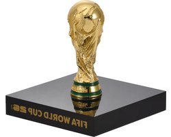 WK Trofee Replica - Voetbal Aandenken - Sport Fan - Officiële Licentie - 6 x 6 x 8 cm - Goud