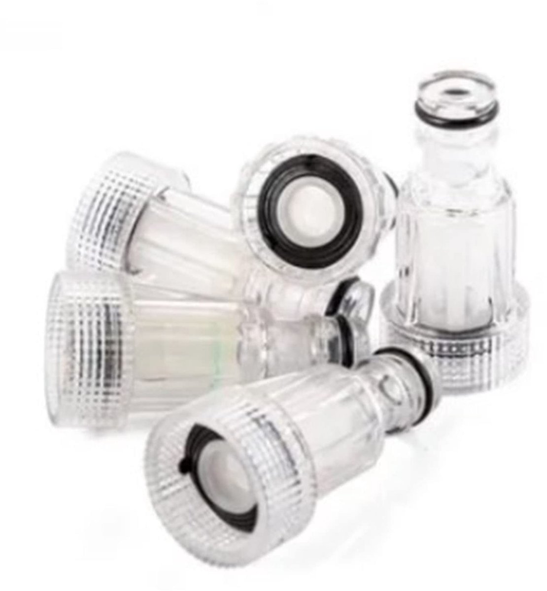 Dailygoods- Waterfilter Hoogwaardige Kwaliteit - 5 Stuks - Afneembaar - Voor Hogedrukreiniger - Schroefdraadaansluiting - Kunststof - Filters