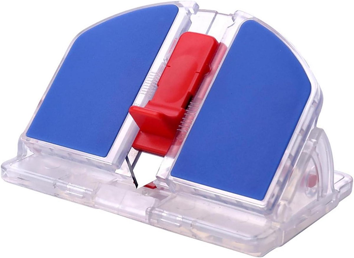 Papier Snijder - Mat Cutter - Hobby Projecten - Dubbele Snijkoppen - 17.7 x 16.7 cm - Blauw