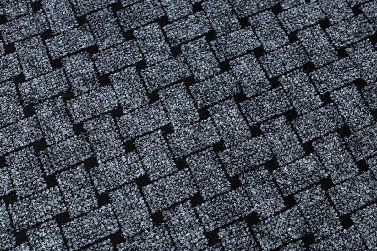 VECTRA Antislip Deurmat - Grijs - 200x160 cm - Krat/Sweter/Gevlochten