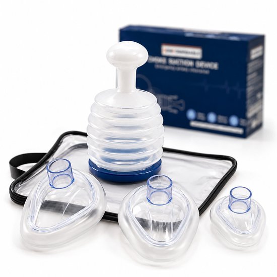 Foto: Comformidable anti verstikking apparaat ehbo noodhulpmiddel bij verslikking noodpakket
