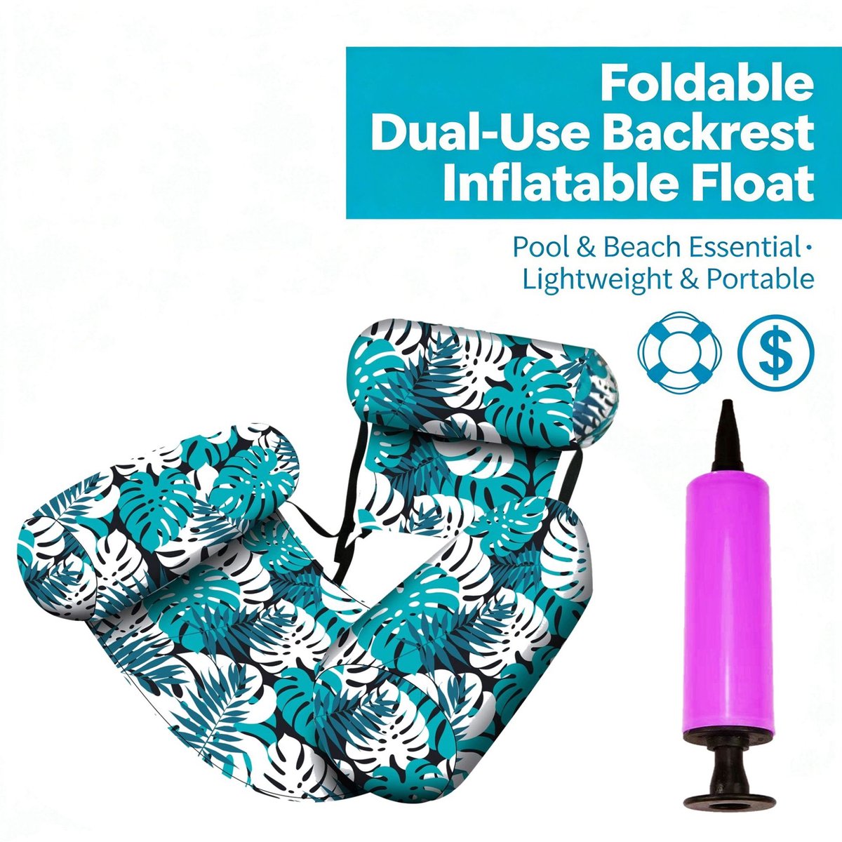 Opblaasbare waterzitjes, loungestoelen, drijvende bedden, canvas banken, opvouwbare multifunctionele rugleuningen, draagbare strandmatten