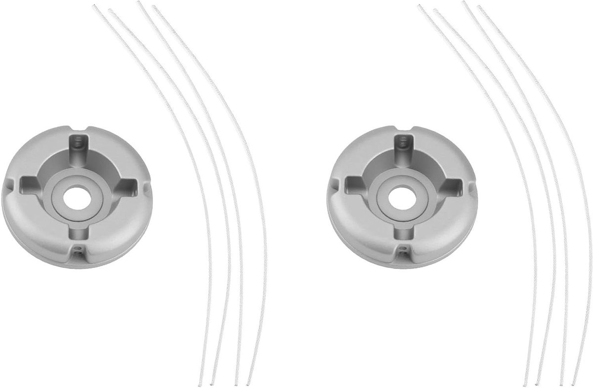 Grasmaaier Trimmer Koppen - Onkruidverwijderaar Accessoires - Efficiënt Tuinonderhoud - Duurzaam Aluminium - 2 Stuks - Metaal