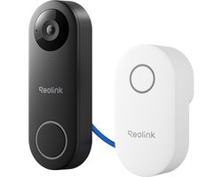 Reolink D340P-B Bedrade PoE-deurbel - 2K+ 5 MP - 180° Breed Zicht - Slimme Detectie, 2-richtingsgesprek, Geen Maandelijkse Kosten, Snel Antwoord