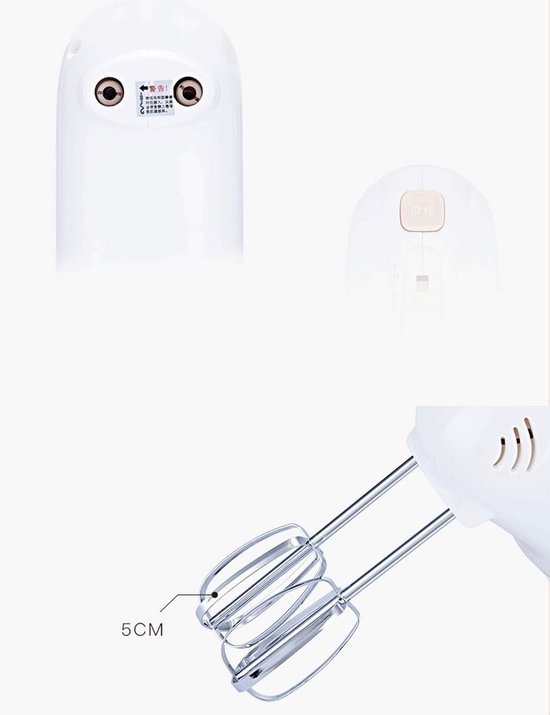 Elektrische Klopper - Handmixer Keuken - Beslag Maken - 5 Snelheden - 150 Watt - Multi — afbeelding 2