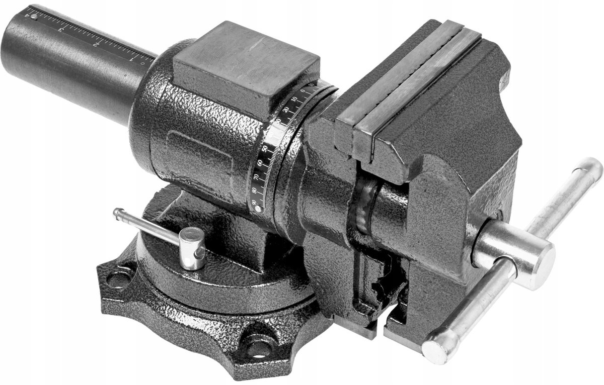 Draaibaar Werkbankijzer 100mm - 360° Draaibaar, Gietijzer