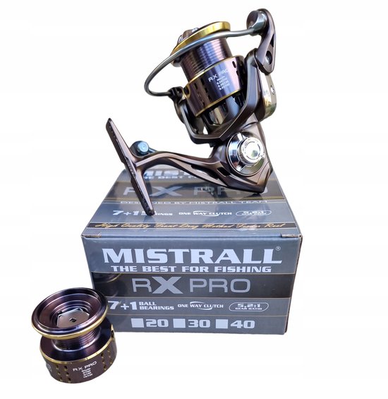 Mistrall RX PRO FD 4000 Molen - 7+1 Lagers, Aluminium Spoel van Mistrall — afbeelding 2