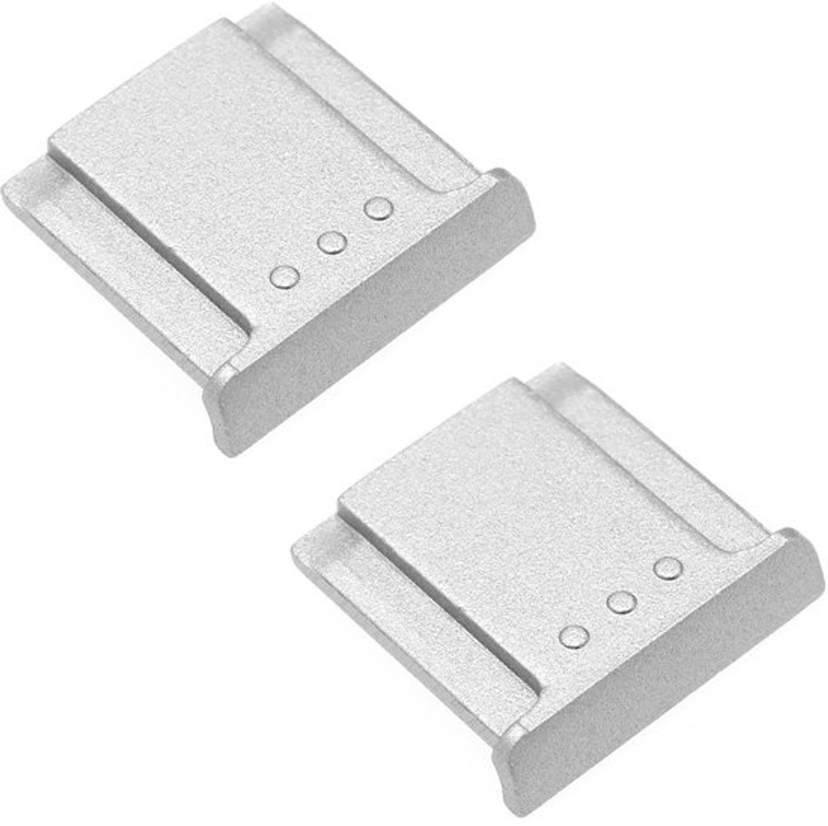 Flitsvoetkapjes - Cameratoebehoren - Zilver - Bescherming - Set van 2 - Geschikt voor Fuji-camera's - Zinklegering