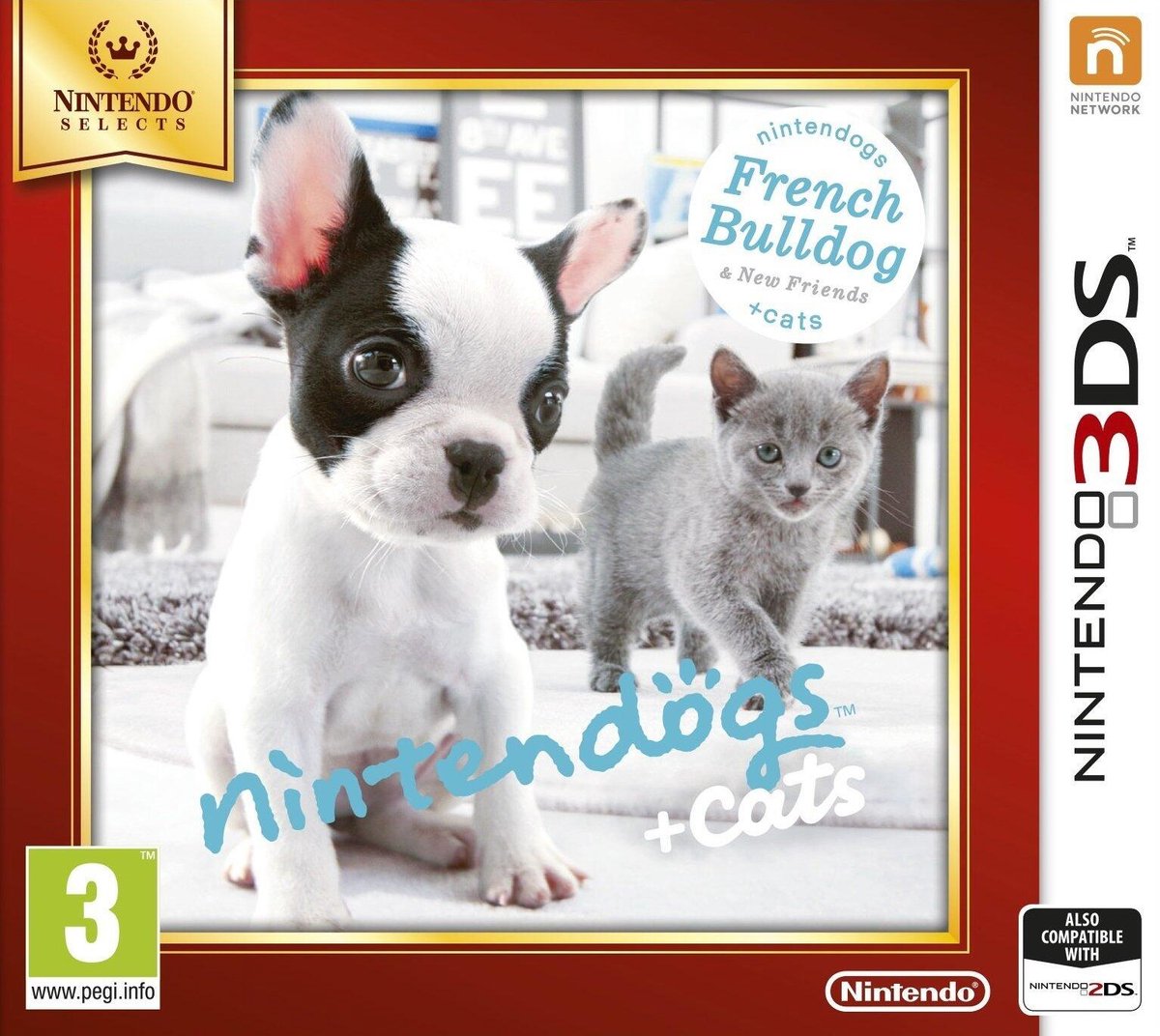 Nintendogs + Cats: French Bulldog & New Friends - Nintendo Selects (3DS) EUR