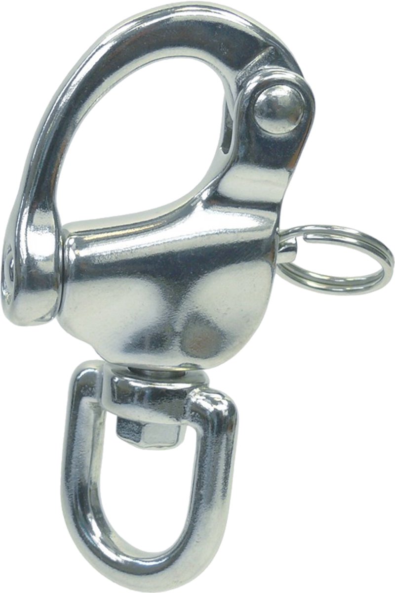 Seilflechter - Snapsluiting - Warteloog - RVS - Maat: 70x12mm