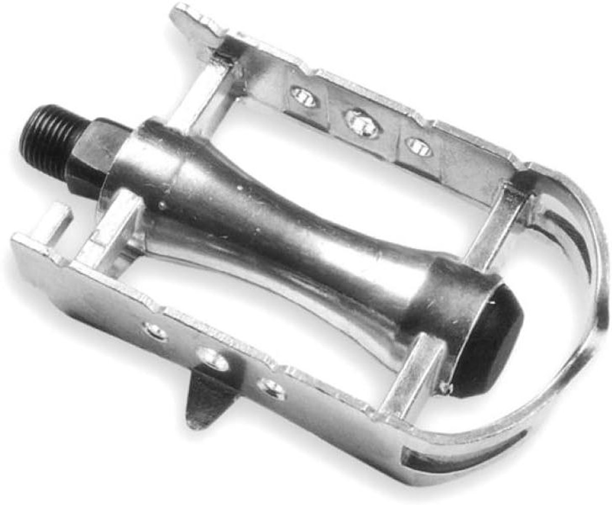 Fiets pedalen - Aluminium pedalen - Vintage fietsen - Retro design - M14 - Zilver