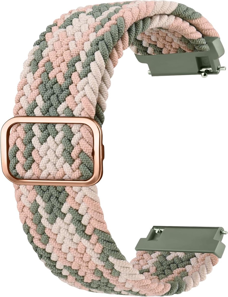 Verstelbare 20mm Nylon Horlogeband voor Garmin Venu, Vivoactive en Forerunner - Snelle Bevestiging, Geschikt voor Mannen en Vrouwen