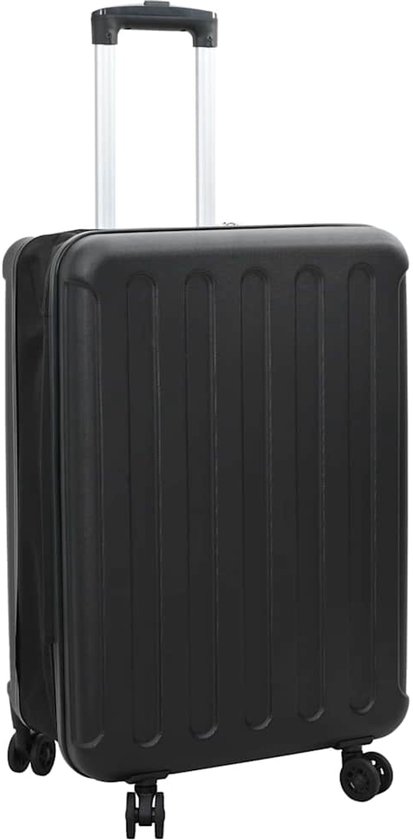 vidaXL Koffer met slot Zwart 34 × 23 × 55.5 cm ABS Kunststof