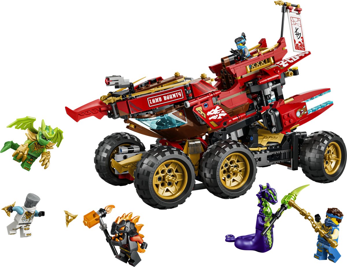LEGO NINJAGO Land-Bounty Bouwpakket met Truck Speelgoed voor Kinderen 71869 – foto 4