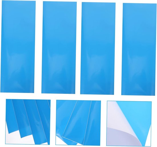 Opblaasbare Reparatieset - Vinyl Patchset Zwem Reparatie - Opblaasbare Artikelen Herstellen - Zelfklevend Geen Lijm Nodig - 20 Stuks - Blauw — afbeelding 5