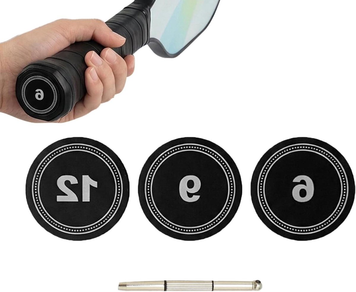 Pickleball Paddle Gewicht - Tegenwicht Set - Spel Verbeteren - Aanpasbaar Balanspunt - 3 Stuks - Zilver