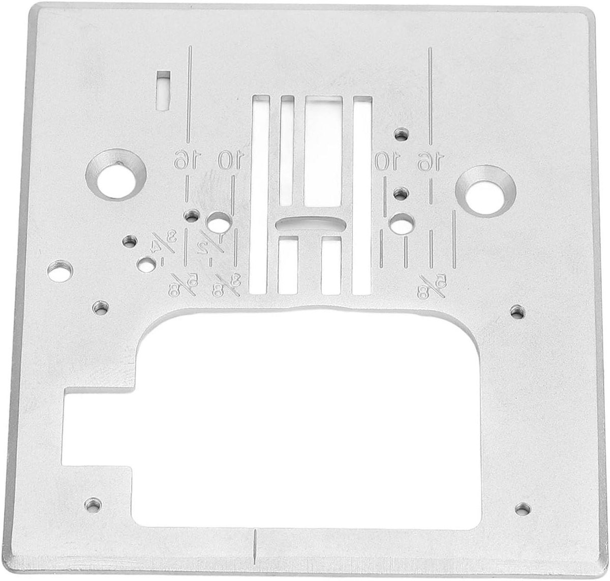 Naaimachine Naaldplaat - Steekplaat Keelplaat - Naaiprojecten Uitvoeren - Duurzaam Q235 Staal - 7.6x8.4cm - Zilverkleurig