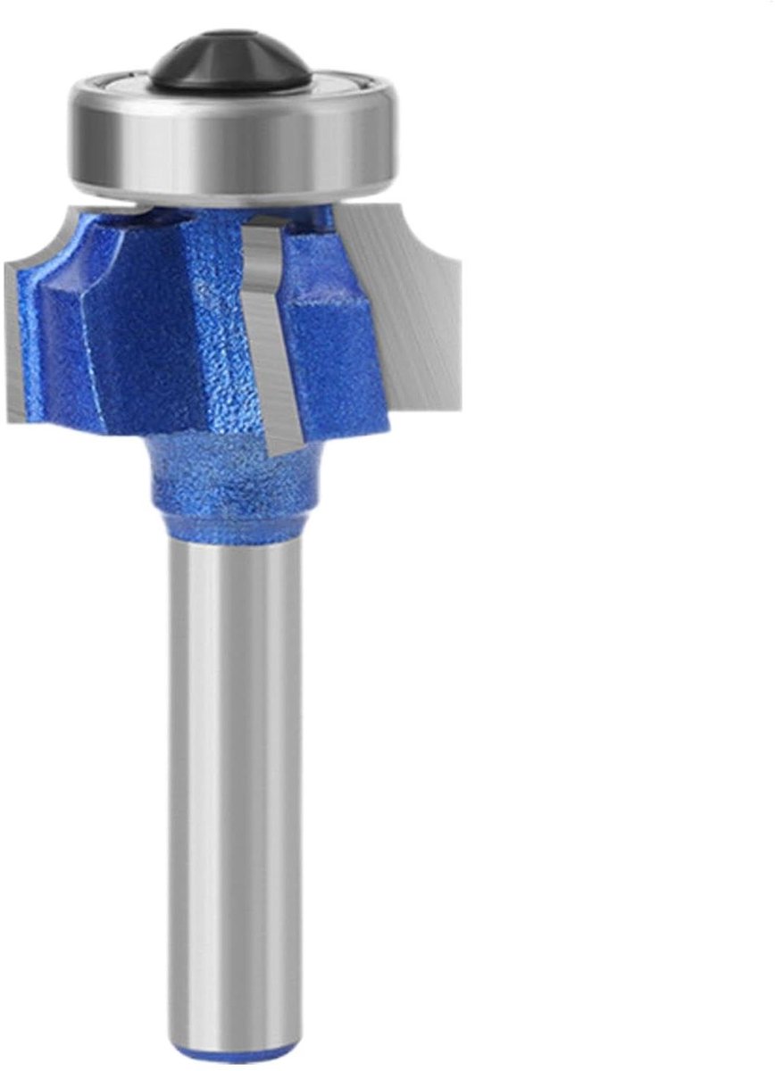 Manolyee Randvormfrees, hoekrondfrees - ronde frees voor het vormen van randen - 4-tands carbide -- kantenfrees voor tafel-, lade- of kastranden