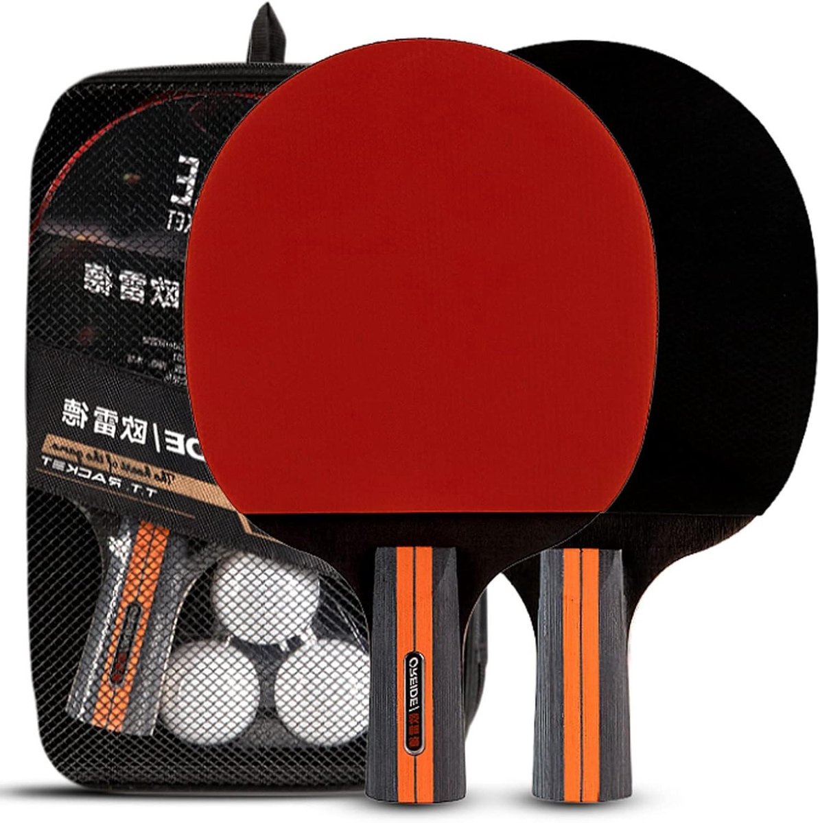 Tafeltennisrackets - Pingpongbatjes - Sport en spel - 4-sterren kwaliteit - 3 ballen - Niet gespecificeerd