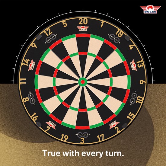 Bull’s Advantage 8 Dartboard - Professioneel Dartbord - 360° Draaibaar - NDB Goedgekeurd - Wedstrijdkwaliteit van Merkloos — afbeelding 4