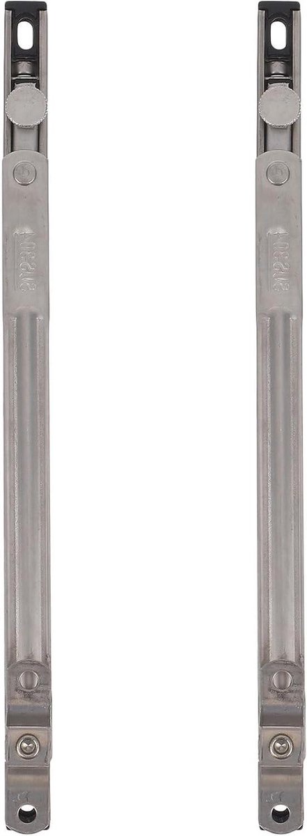 Raambegrenzers - Windstopper - Veilige ventilatie - Geen boren nodig - 25 cm - Zilver