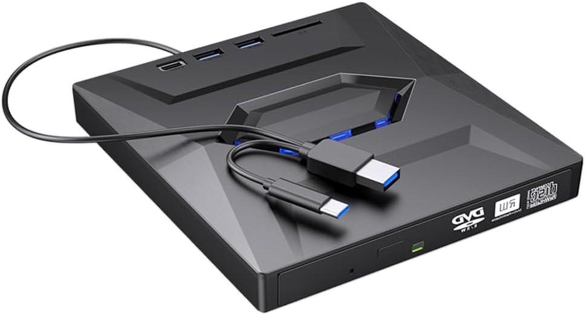Externe DVD CD Writer - Optische Drive Brander - Muziek Ripsen - USB 3.0 Type C