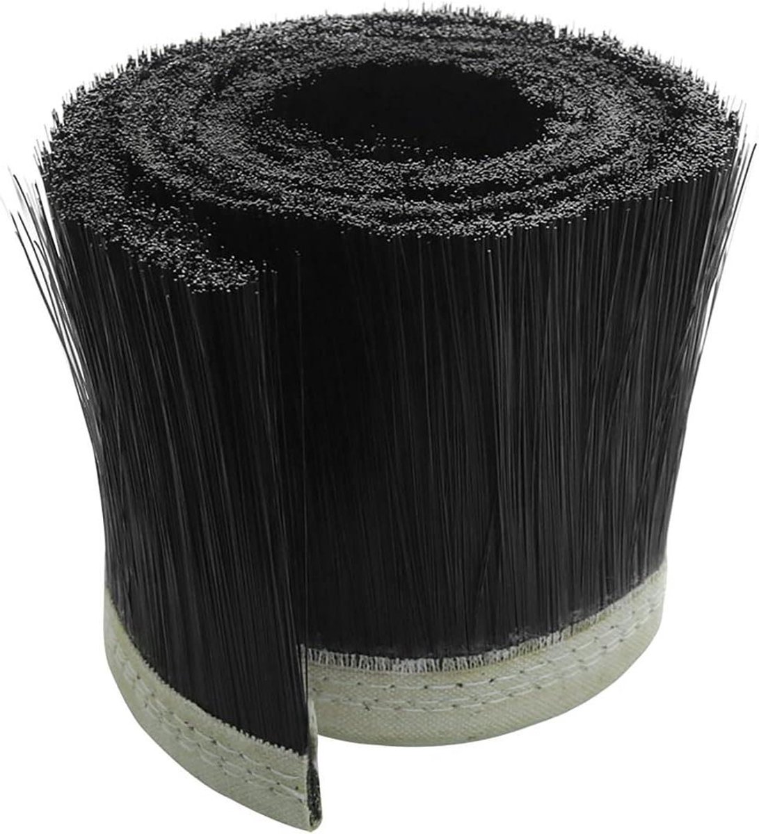 Stofzuiger Borstel - Stofkap Nylon - Stof Afzuigen - Zelf Op Maat Te Knippen - 1 Meter Lengte - Zwart
