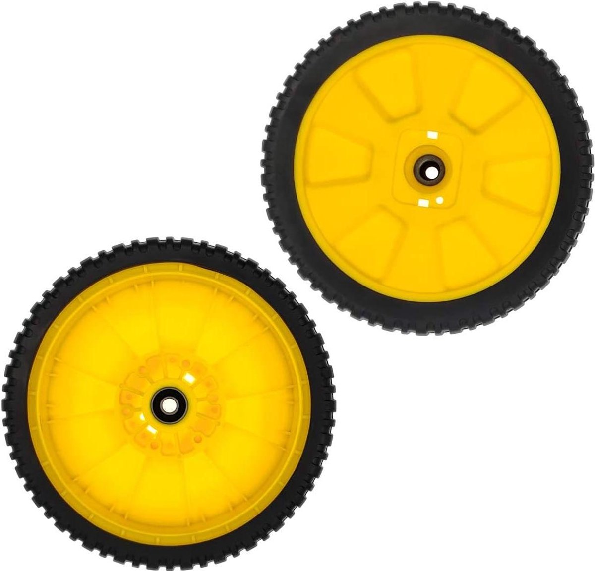 Grasmaaier Wielen - Reserveonderdelen - Gazon Onderhoud - Set van twee - 8 Inch Velg - Zwart