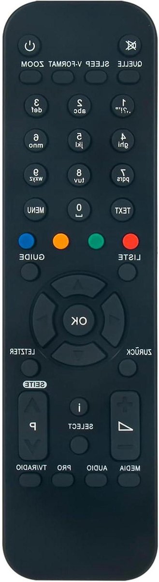 Vervangende Afstandsbediening - Universele Bediening - TV Kijken - Direct Klaar Voor Gebruik - 10 Meter Bereik - Zwart